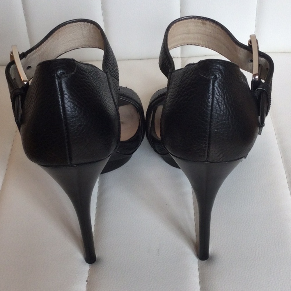 EUC Michael Kors Women's Black 8.5 Heels Sandals - Picture 7 of 15